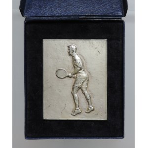 Kroměříž, sign. Karel Otáhal, Campionati di tennis di Kromeriz 1950, III. singolare juniores, AE 50x63mm, etue, Hurdálek-Suchomel non raffigurato
