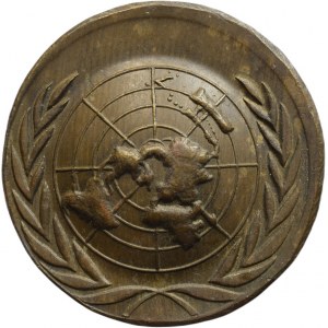 Prague Unitea Nations Information Centre, 41mm Bronz 62g