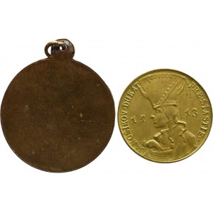 Za věrnost (hornická), 33mm, ouško+ Jánošikův dukát