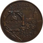 District Exhibition in Stankova 1925 - For Merit, bronze 52mm