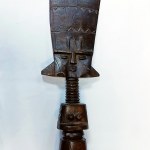 Handmade wooden statue of the Goddess of Fertility, East Africa, probably Malawi
