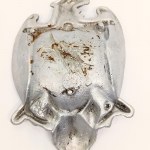 Aluminum Ashtray with Eagle and Coat of Arms