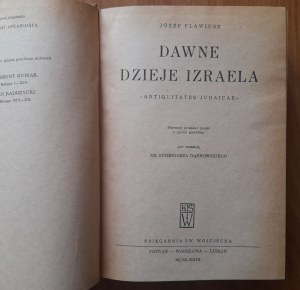 Flavius J.Ancient history of Israel