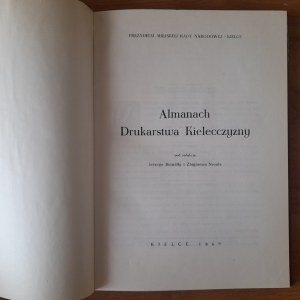 Butwillo J.,Nosal Z. Almanac of printing in Kielce region