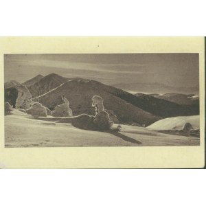 1 KARPATY WSCHODNIE - Gorgany Wschodnie: Grupa Doboszanki i Piekuna, Fot. Zen. Pręgowski, druk sepia, ok. 1935