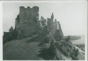 1 CZORSZTYN - Castle ruins, photo by T. Krystek, 1193, Ksiaznica-Atlas Publishing House, Lviv, photo chb., 1939