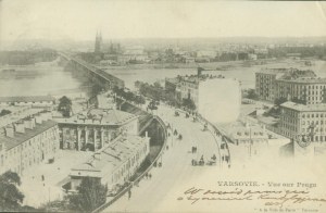 20 WARSAW - Varsovie, Vur sur Praga, Publishers A la Ville de Paris, Varsovie, st. czb., ca. 1900