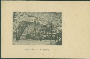 21 WARSAW - Summer Theater, cb. print, ca. 1900