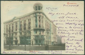 22 WARSAW - Hotel Bristol, No. 40, Nakł. Br. Rzepkowicz, st. czb., pkol., ca. 1900