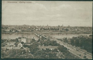 23 WARSAW - General view, Postcard Depot. K. Wojutyński, Warsaw, st. sepia, ca. 1920,