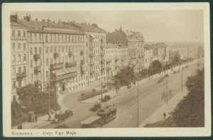 23 WARSAW - Aleje 3-go Maja, 29 K. Wojutyński, Warsaw, św. sepia, ca. 1930,