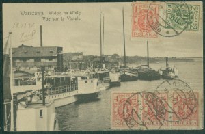 22 WARSAW - View of the Vistula River, st. czb., ca. 1920,