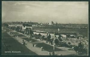GDYNIA - Promenade, Ruch Publishing House, photo czb., ca. 1930