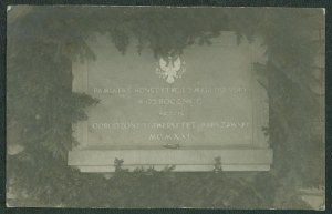 13 WARSAW - Warsaw University, Commemorative plaque of the Constitution of May 3, 1791 - on its 125th anniversary commemorated by the Reborn University of Warsaw MCMXVI, photo czb..,
