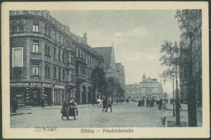 ELBLĄG - Elbing, Friedrichstrasse, St., czb., Schaar u. Dathe, ca. 1915,