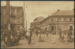 CZĘSTOCHOWA - Ul. Warszawska, Wyd. M.R. Baumert, Częstochowa, sepia print, ca. 1920.