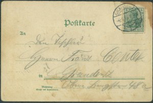 GRUDZIEDZ - Graudenz, Kasernements des I. Batl. Inftr. Regt. No. 141, Ver. Funke Graudenz, col. letter, ca. 1900