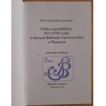 Cubrzyńska-Leonarczyk Maria: Polskie superexlibrisy XVI-XVIII wieku w zbiorach Biblioteki Uniwersyteckiej w Warszawie. Centuria druga