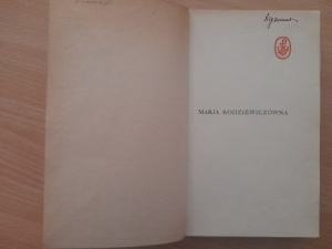 Czachowski Kazimierz: Marja Rodziewiczówna on the background of her novels