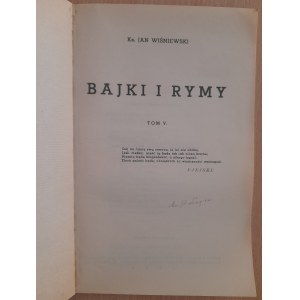 Wiśniewski Jan ks.: Bajki i rymy. Tom V