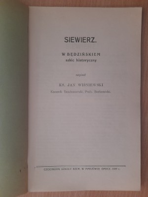 Wisniewski Jan ks.: Siewierz in Będzin historical sketch