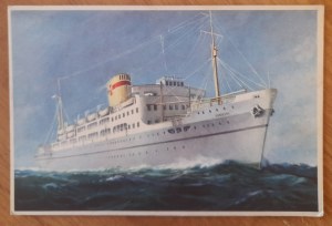 Gdynia. M/S Sobieski pinx J.Bałuk