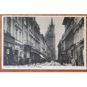 Kraków.Ul.Florjańska i kościół N.P.Marji.