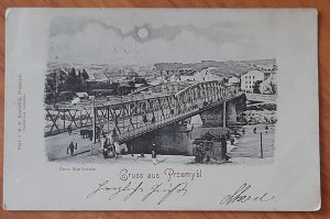Przemyśl.Gruss aus Przemyśl.New bridge on the San River.
