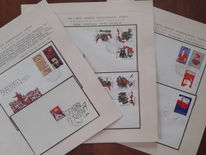 Set of 38 stamp exhibition boards p.t. XXX PRL