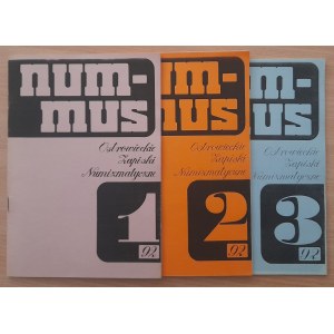 Nummus 10 numerów.Wydawnictwo Koła P.T.N. w Ostrowcu Świętokrzyskim w latach 1992-1994