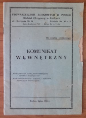 Association of Accountants in Poland Internal Communication