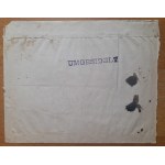 Radom - Ostrowiec Envelope from an official letter 16.11.1942 from the Radom District Court.