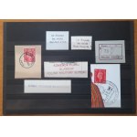 Set of clippings,header stamps,postage stamps used in the Polish Armed Forces abroad in 1941-1943