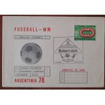 Envelope with a stamp from the World Cup in Argentina