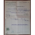 Warszawa,Skarżysko-Kamienna Koperta i rachunek Hurtowni Aptecznej Gustawa Rosenthala w Warszawie.