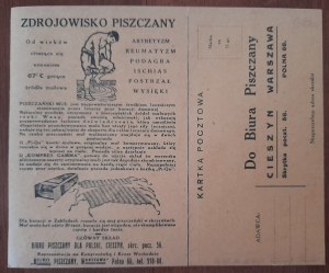An advertising leaflet for the spa resort of Piszczany.(today Slovakia).