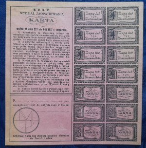 Warsaw.Talons for soup or potatoes valid from 22 I 1917 inclusive.