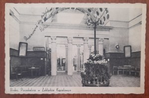 Busko.The waiting room at the bathing establishment
