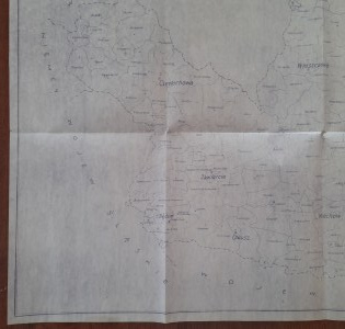Map of Kielce Province 1935 Scale 1:300000