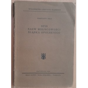 Prus K.Spis miejscowości Śląska opolskiego.