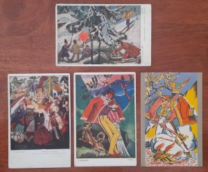 Stryjeńska Z.Four postcards of highland subjects