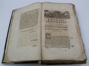 Chronicle of Martin Kromer, Warsaw 1767 Very rare!