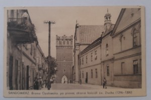 Sandomierz.Opatowska gate on the right St.Spirit church ( 1296-1300)