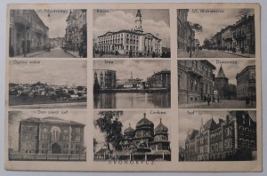 Drohobych.9 photos including Pilsudski street,Jewish orphans house