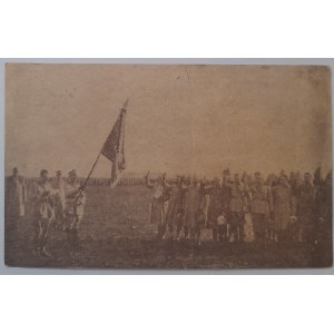 Zaprzysiężenie oficerów 31.01.1919 r.w obozie polskim w La Mandria