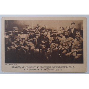 Zakopane.Komendant Piłsudski w pracowni Intendentury W.P. 1925 r.
