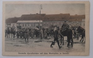 Sieradz.(German cavalrymen in Sieradz Market Square).