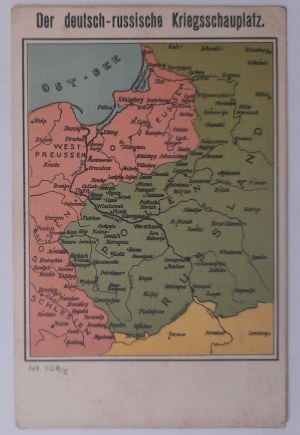 Map of the German-Russian theater of war