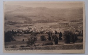 Maków Podhalański.View of Babia Góra from the direction of Grzechynia.