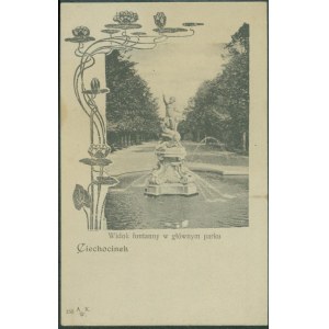 1 CIECHOCINEK - Widok fontanny w głównym parku, 250 Nakł. A.K.W., św. czb., ok. 1900